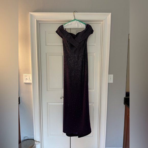 [Mon Cheri Montage] Dark Amethyst Rhinestone Evening Gown / Mother of the Bride - Picture 2 of 6